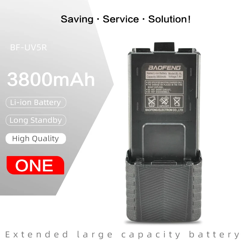 En venta Baofeng-walkie-talkie, batería Original UV-5R, BL-5, 1800mah, 3800mAh, batería para UV-5R, UV-5RA, BF-F8HP, UV-5RE Plus, DM-5R, RT5R jYQOMlBBAoM