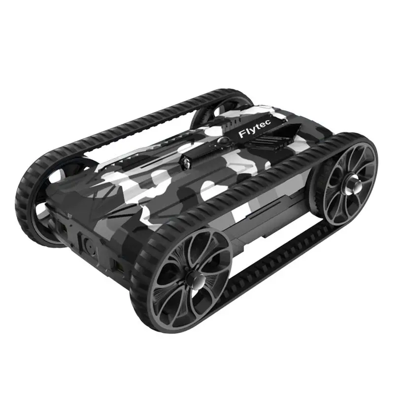 Black white Flytec боевой танк, пульт дистанционного управления боевой танк игрушки для детей - Цвет: Black white