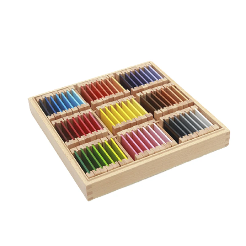 

Sensory materials learning color cognitive board wooden box preschool children training Montessori sensory toys educational toys