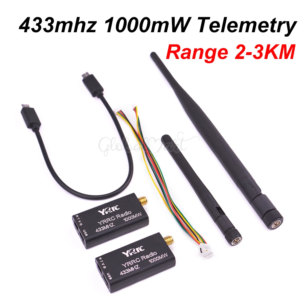 3DR радио Телеметрия 433 МГц 1000 мВт данных TTL и USB порт 2-3 км Расстояние для APM 2 6 8 Pixhawk