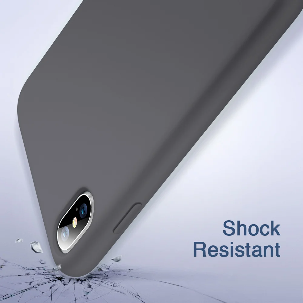 ESR мягкий чехол для iPhone X XS XR XS Max роскошный жидкий силиконовый чехол резиновая микрофибра ткань подушка для подкладки чехол для телефона