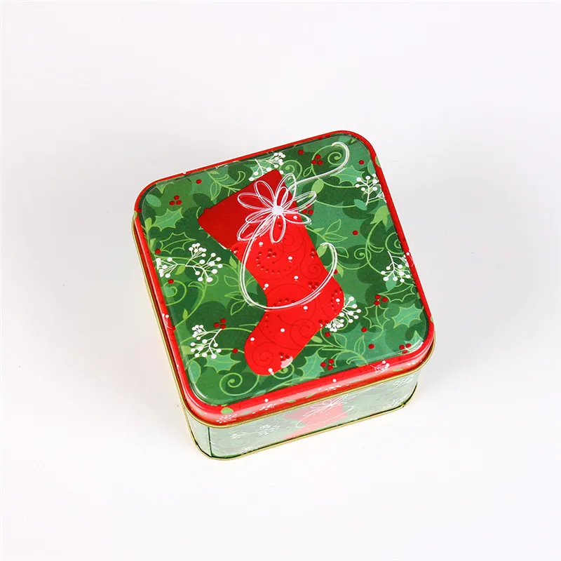 Рождественский подарок, жестяная коробка, посылка, для свадебной вечеринки, для выпечки конфет, печенья, печенья, чехол, подарочный контейнер, Рождественское украшение для дома - Цвет: J