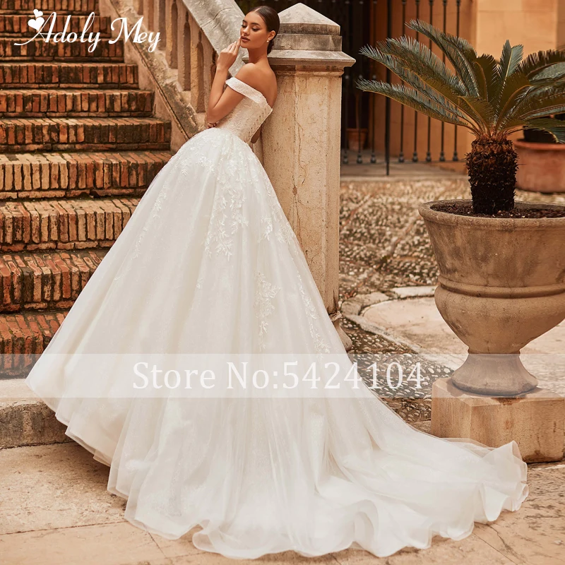 winter wedding dresses Adoly Mey Gorgeous Appliques Ball Gown Wedding Dress 2022 Luxury Beaded Sweetheart Neck Lace Up Court Train Princess Bridal Gown gown for wedding