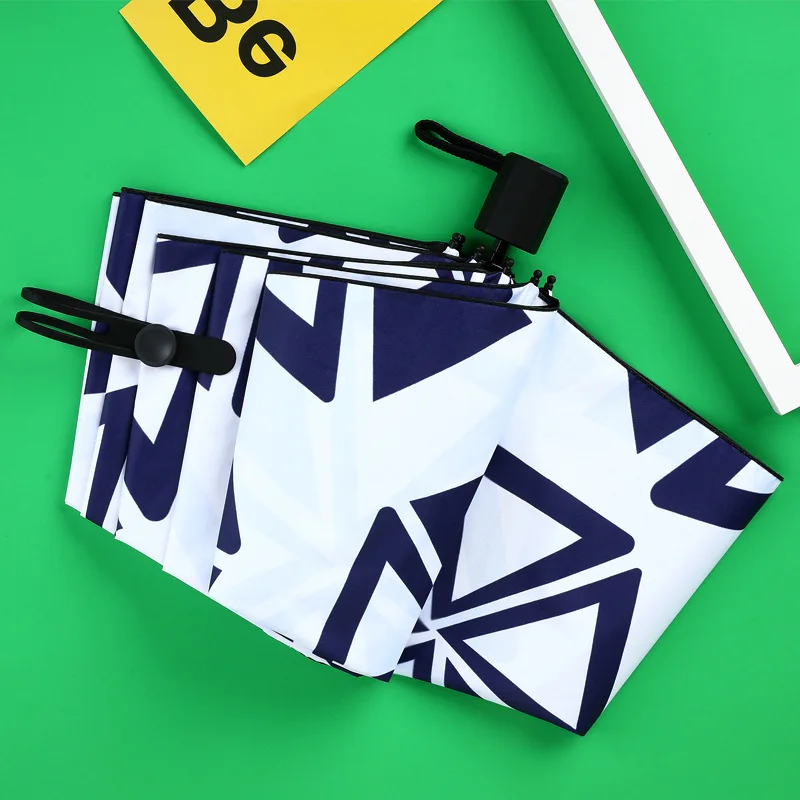 

Sun Umbrella Female Qingyu Dual-use Umbrella Folded Sunscreen UV Protection 50 % Umbrella Folding Umbrella Pocket Parasol
