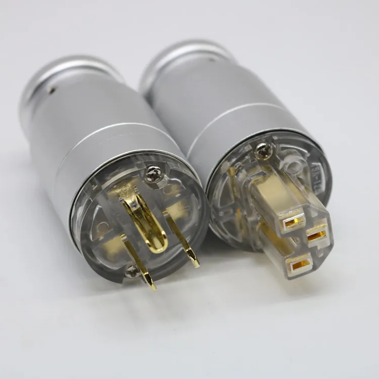 Заводская поставка XSSH Родиевые Позолоченные красные медные DIY 15A 125 В AC электрические мужские и женские дополнительные разъемы IEC вилка США