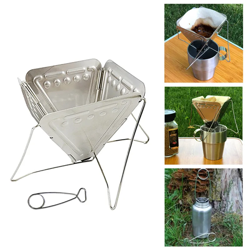 2020 New Coffee Dripper Outdoor Camping Folding Portable Coffee Drip