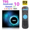 2022 New Android 10.0 Youtube HD TV Box 6K Android TV Box Google Voice Assistant  Smart TV Box Android 10 T95 ► Photo 1/6