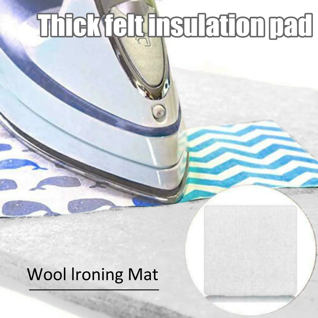 

Ironing board Wool Pressing Mat Ironing Pad High Temperature Ironing Board Silken Banner Felt thick wool pad prevent stretch JS