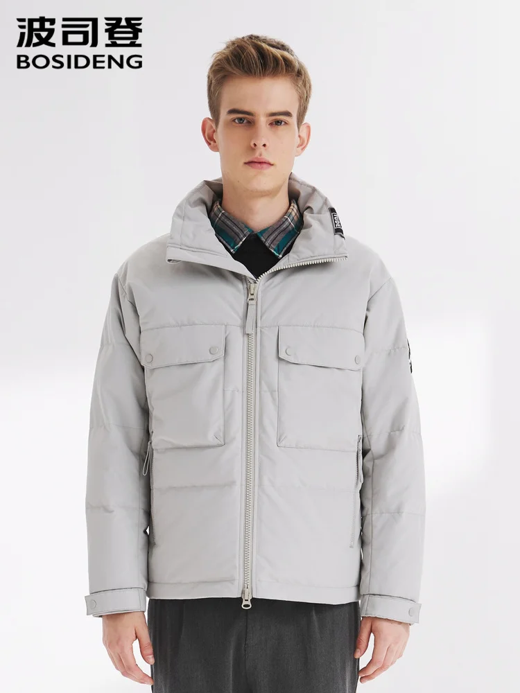 

Bosideng Winter Down Jacket Stand -up Collar Fashion Warm Coat B90141511DS