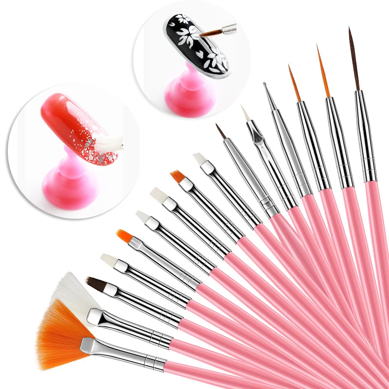 

1Set Nail Brushes Dotting Pen DIY Manicure Nail Polishing Painting Brush Pen Nail Art Accessories Beads Rhinestone Picker Tools