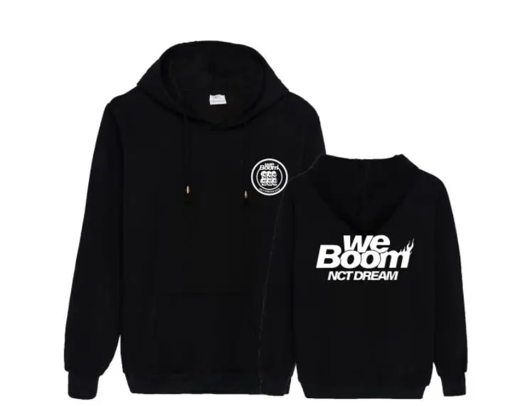 fleece Nct dream album we boom такой же пуловер с рисунком свободные толстовки KPOP унисекс флис/тонкая Толстовка для осени и зимы - Цвет: fleece