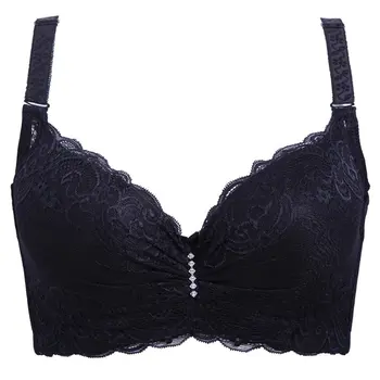 

Solid Color Women Sexy Cotton Push Up Lace Bra Breathable Ladies Plus Size Women Push Up Bra Healthy Bra