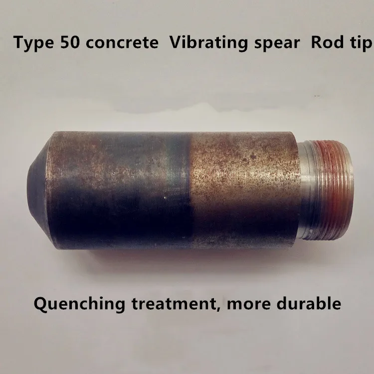 Concrete vibration tube insertion type portable tip pointed stick plate