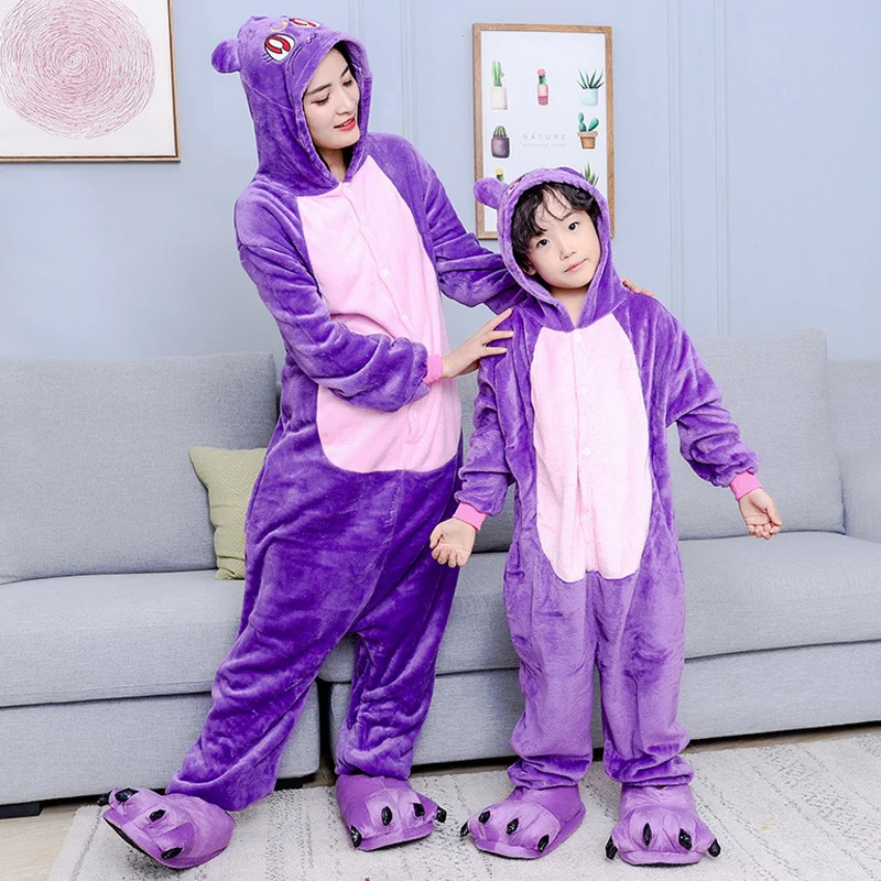 children's birthday pajamas Children Pajamas Kids Baby Animal Overalls Jumpsuit Cartoon Sulley Monster Onesies Sleepwear Boys Girls Flannel Pyjamas Pijamas baby nightgown newborn