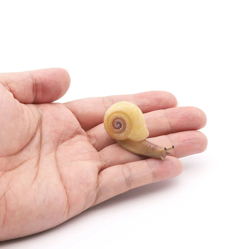 Solid simulation snail model insect animal small snails ornament handicraft garden decoration miniature figurines