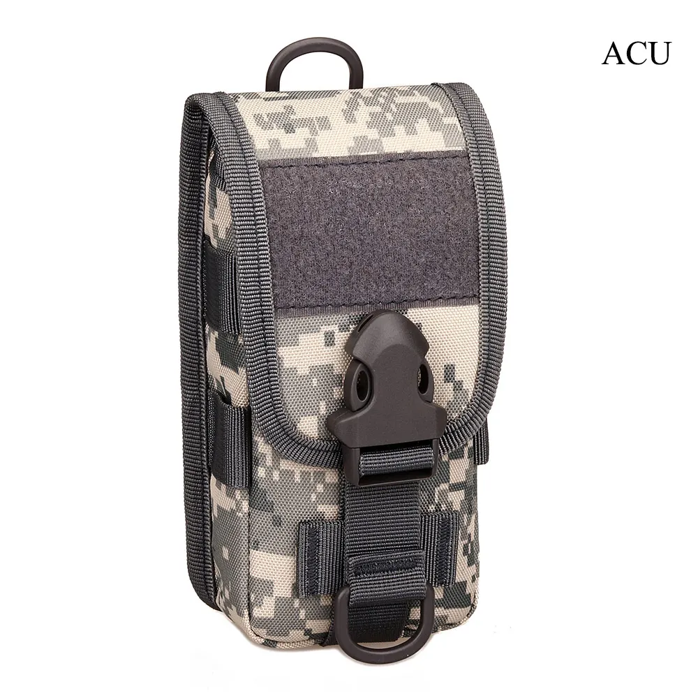 Tactical Tool Package Waerproof Nylon 5.8 Inch Full-Cover Mobile Phone Case Outdoor Sports Running Trekking Small Crossbody Bags