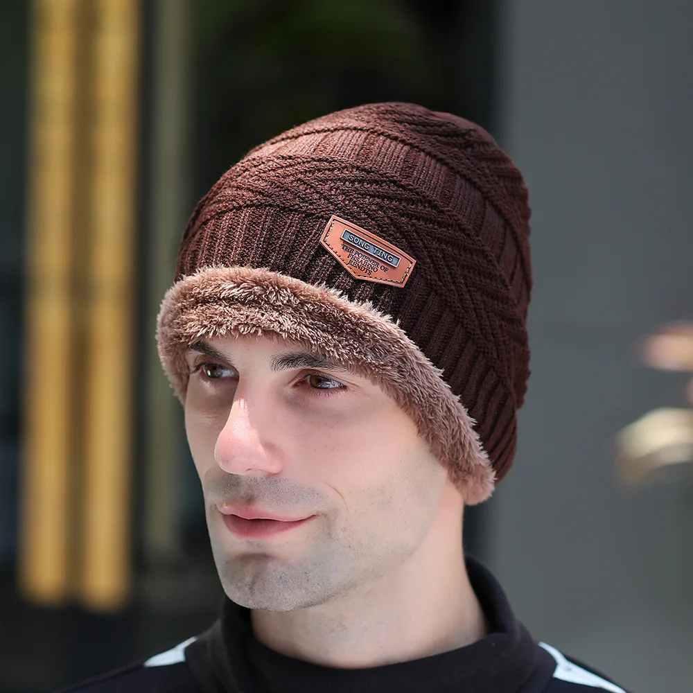 Skullies Beanies мужской шарф вязаная шапка Gorras Para Hombre капот теплая шерсть хлопок толстые зимние головные уборы для мужчин и женщин шапка бини