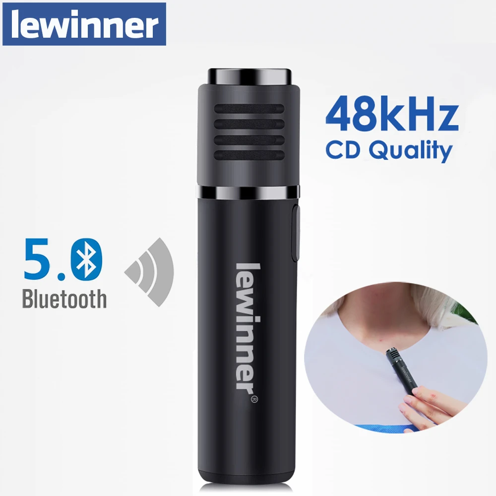Lewinner Smartmic Wireless Bluetooth Microphone Realtime Radio Noise Reduction Short Video Vlog