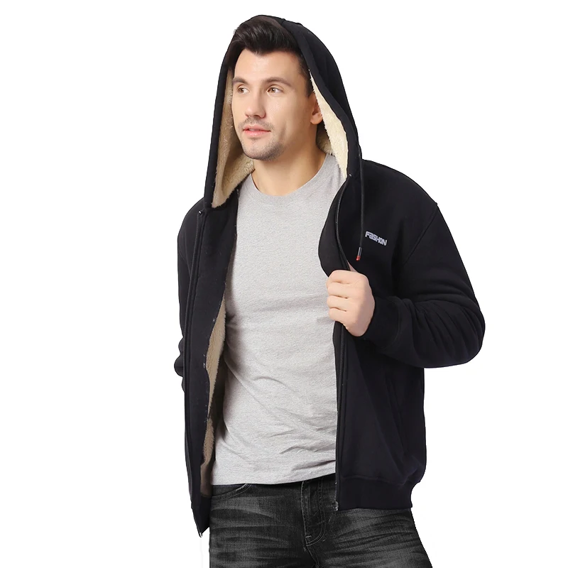 Blog Jacket fleece Sweatshirt High Quality Men's Comfortable Warm fleece hoodie Sportswear top selling Solid Color Sportswear Jacket