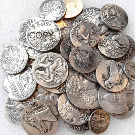 

G(01)-G(48) Greek Ancient Silver Plated copy coins