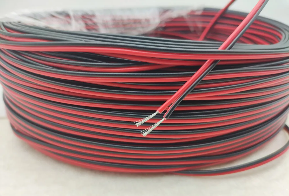 20 м 26AWG 24AWG 22AWG светодиодный кабель 2pin луженая медь(UL2468) удлинительный кабель полоски 5050 удлинение, ПВХ изолированные электрические провода