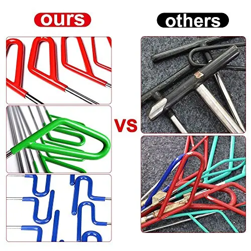 Professional Super PDR Hand Tools Rods Crowbars Perfect for Door Dings Hail Repair Auto Body Dent Removal