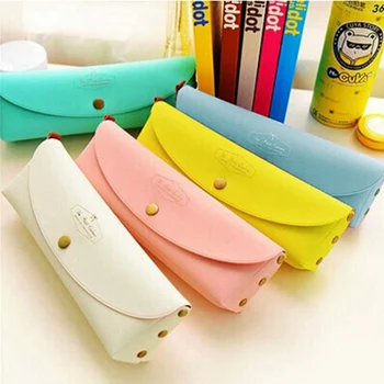 

Creative Candy Color Pencil Case Kawaii Concise Multi-fonction Pencil Bag Pen Bag Pen Case Students School Office Supplies Gift