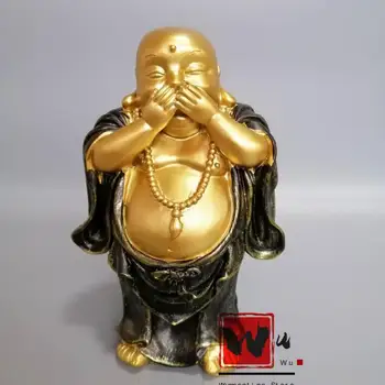 

Chinese archaize resin maitreya Don't say statue