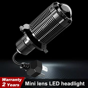 

2x H4 9003 LED Mini Bi-LED Parallel tangent Headlight Lens 6000k 3000k LED H4 Headlamp Retrofit Car Styling High Low Lights 12v