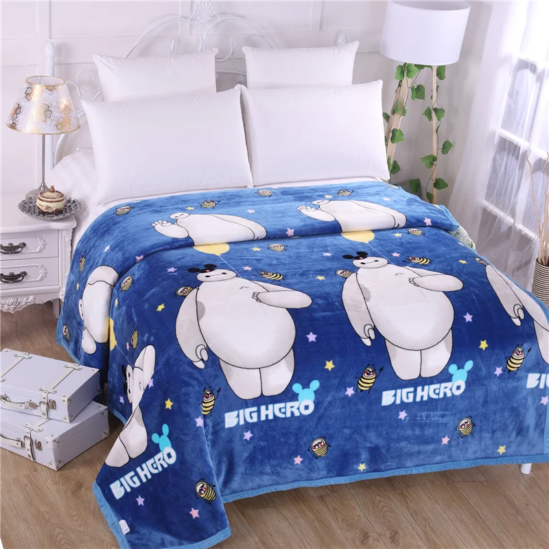 Good qualty Cartoon Dumbo blanket High Density Super Flannel Blanket to on for the sofa/Bed/Car Portable Plaids Modern pattern - Цвет: style11