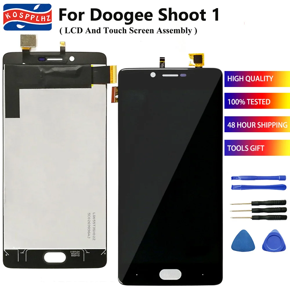 5 &quotДля Doogee Shoot 1 ЖК дисплей + сенсорный экран 100% Протестировано новое стекло lcd