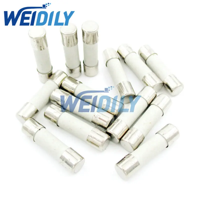 5*20mm Slow Blow Ceramic Fuse Without Pin 5x20mm 250V T1A T2A T3.15A T4A T5A T6.3A T8A T10A T12A T15A 20PCS glass fuse kit