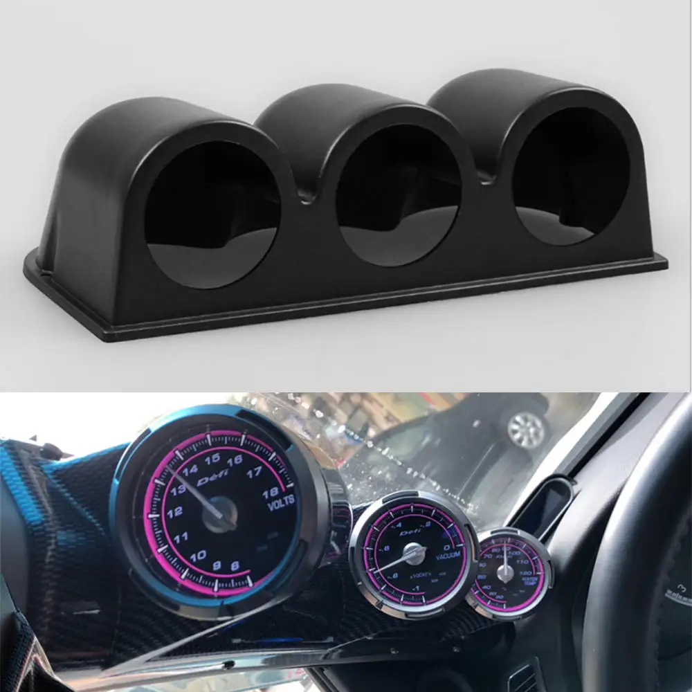 1* автомобильный черный 2/3 тройной Дырокол Манометр Pod Mount Holder ABS универсальные автомобильные аксессуары