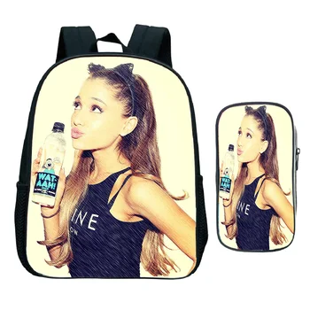 

2Pcs/set Ariana Grande Backpack Children School Bags Boys Girls Primary Kindergarten Backpack Toddler Backpack Small Book Bags