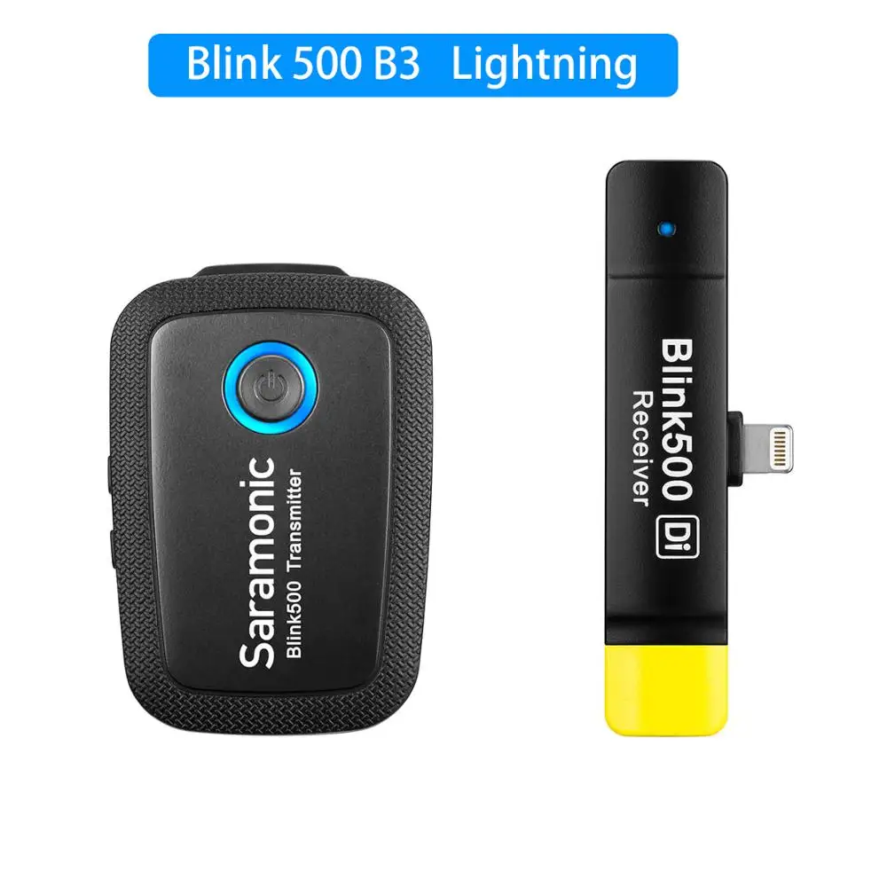 Blink500 B3 Saramonic Blink500 беспроводной Студийный конденсаторный микрофон петличный нагрудный микрофон для интервью для Android iPhone DSLR камер - Цвет: Blink500 B3