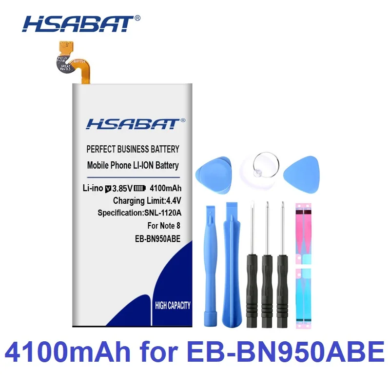 HSABAT 4100 мА/ч, EB-BN950ABE аккумулятор нулевого цикла для samsung GALAXY Note8 Note 8 N9500 N9508 N950D N950F N950FD N950J