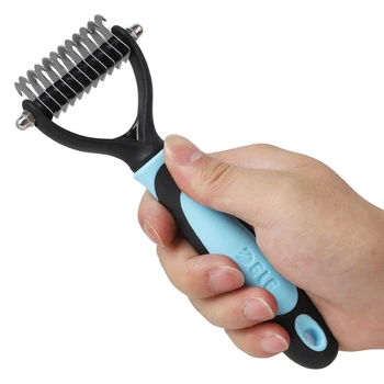 

7cm Large Hair Removal Comb Dogs Cat Detangler Fur Trimming Dematting Deshedding Brush Grooming Tool Matted Long Hair Curly Pet