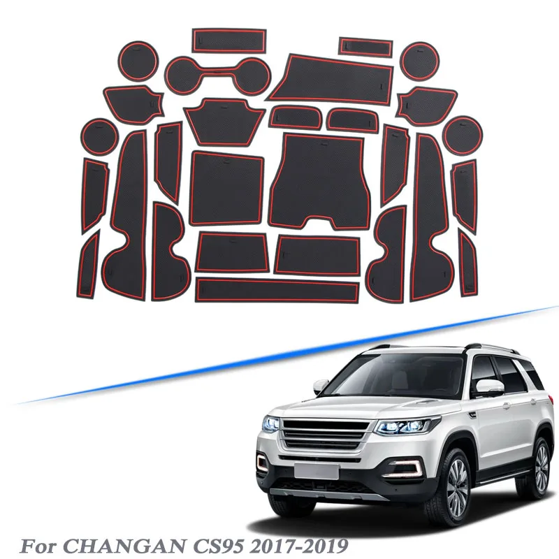 28 шт. Стайлинг автомобиля для CHANGAN CS95 2017-2019 латексные прокладки ворот внутренние
