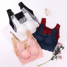 Женские модные красивые кружевные одноцветные бюстгальтеры, дышащие облегающие топы, нижнее белье