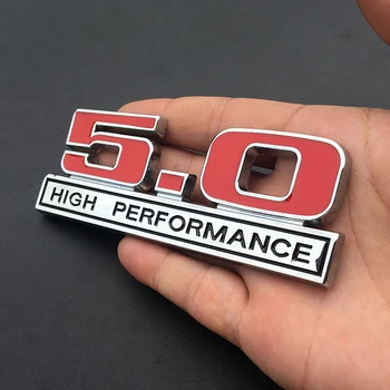 

Side Badge Emblem Letter Metal Sticker For Ford Mustang GT 5.0 Twin Turbo Trunk Fender