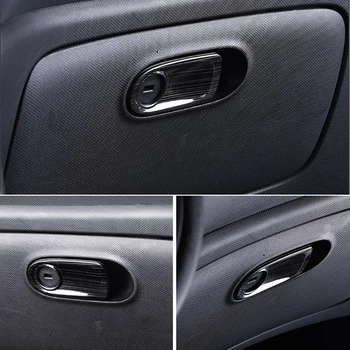 

For Smart 453 Fortwo Forfour Car Co-pilot Storage Box Handle Trim Decorative Stickers 3D Sticker Car Styling Accessories