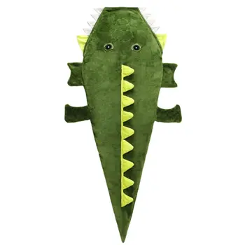 

3D Cartoon Crocodile Tail Sofa Beach Soft Blanket Animal Flannel Sleeping Bag for Movie Night Camping Kids Gifts