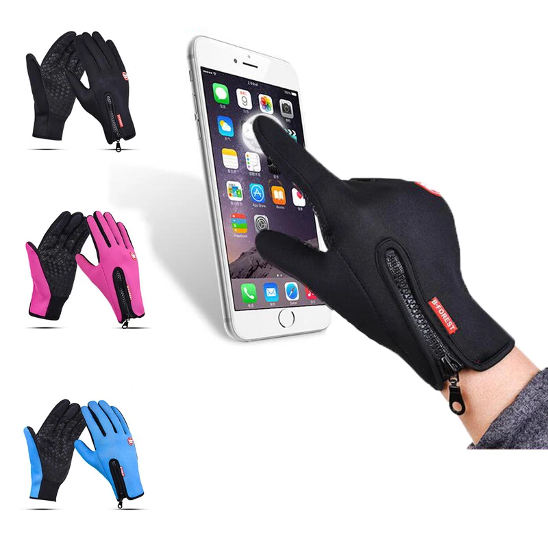 

Cycling Gloves Women Men Touchscreen Thicken Winter Waterproof Gloves Outdoor Sports Full Finger Camping Hiking Motorcycle Glove