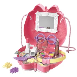 Kit de médecin pour enfants, jeu de rôle pour filles, accessoires, Kit médical, jouets de maquillage avec étui de transport 