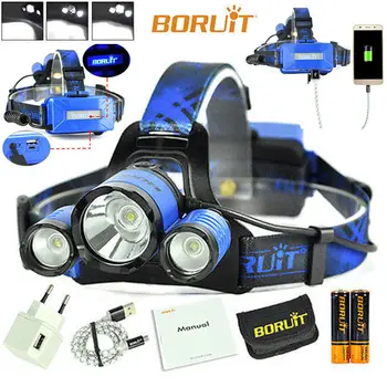 

2020Newest! Cycling Headlight Rechargeable Cree XM L2 XPE Fishing Hunting Camping Waterproof LED Headlamp Flashlight Headlamp