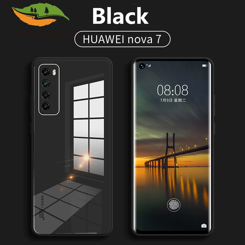 Чехол из закаленного стекла для HuaWei P40 Pro Plus P30 Nova 7 SE Mate 40 Pro|Бамперы| |