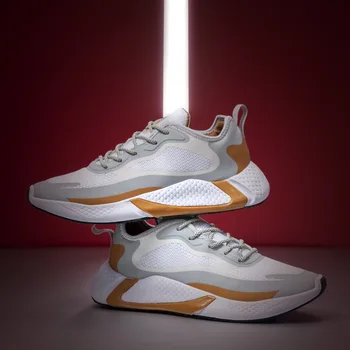 

men sneakers 2019 new winter men's shoes Korean trend wild sports tide shoes socks Breathable high running shoes Couple shoes