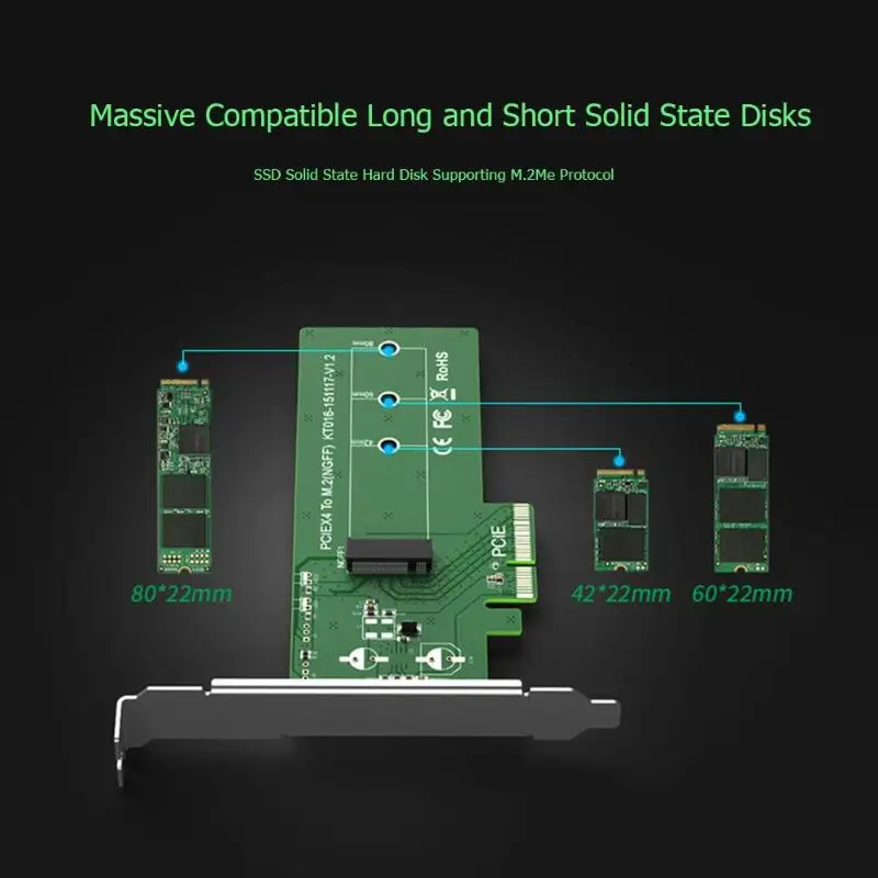 MAIWO KT016 PCI-E X4 для M.2 адаптер NGFF карточка SSD конвертер для 2242 2260 2280 твердотельный накопитель PCI-E1.0/2,0/3,0 материнская плата