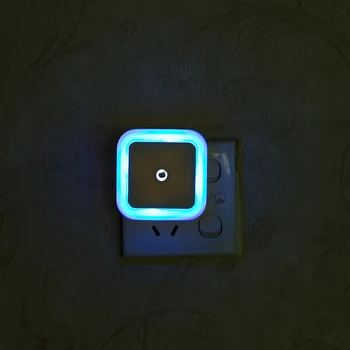 

0.5W Wireless Nightlight Light Sensor LED Night Light ABS Mini Square For Children Kids Living Room Bedroom Night Lighting