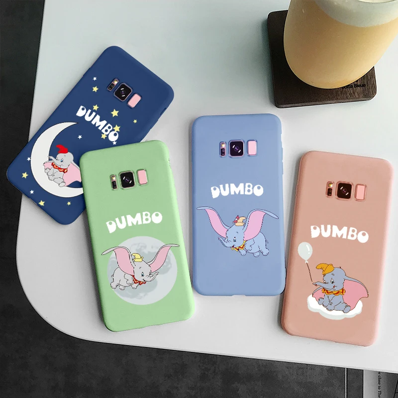 Милый чехол для телефона samsung Galaxy S10 S9 S8 S7 S6 Plus Lite Note 9 8 слон Дамбо силиконовый